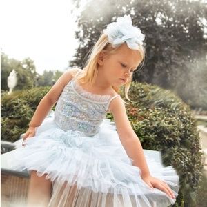 Tutu Du Monde Light Blue and White Formal Dress